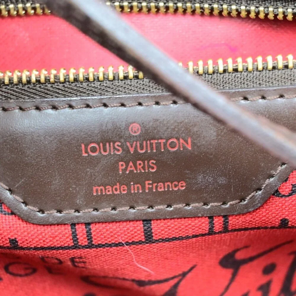 LOUIS VUITTON Neverfull PM Shoulder Tote Bag Damier Leather Brown N51109 16YH005 - Picture 15 of 16